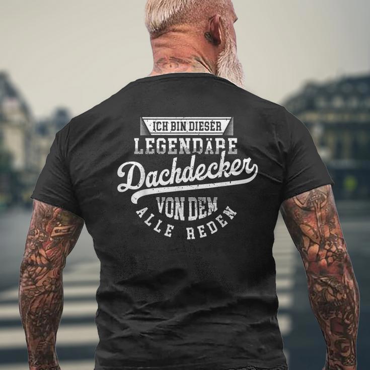 Roofer Legend intage Slogan S T-Shirt mit Rückendruck Geschenke für alte Männer