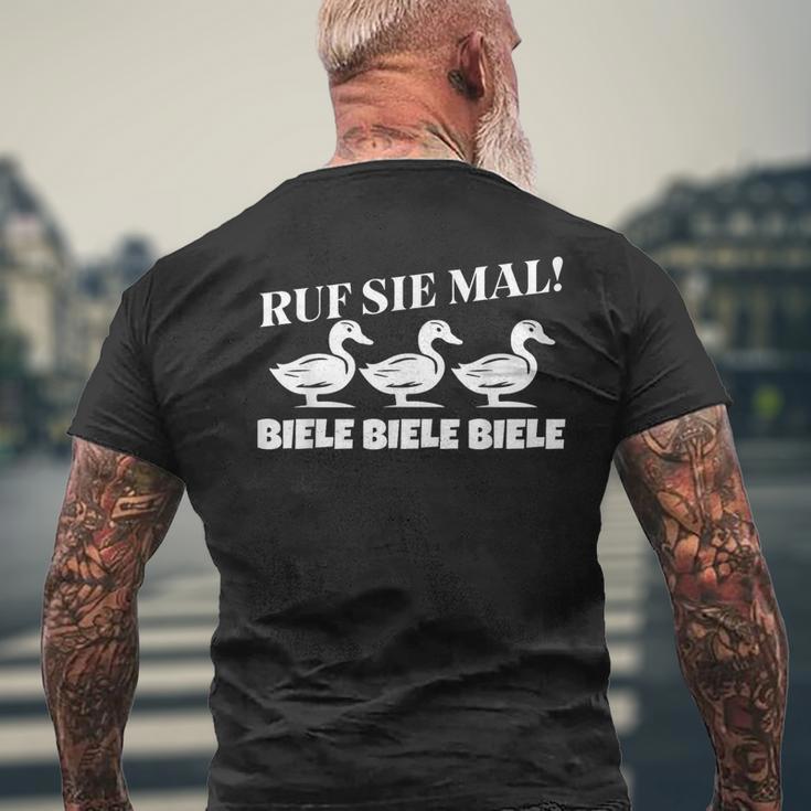 Ruf Sie Mal Biele Biele T-Shirt mit Rückendruck Geschenke für alte Männer