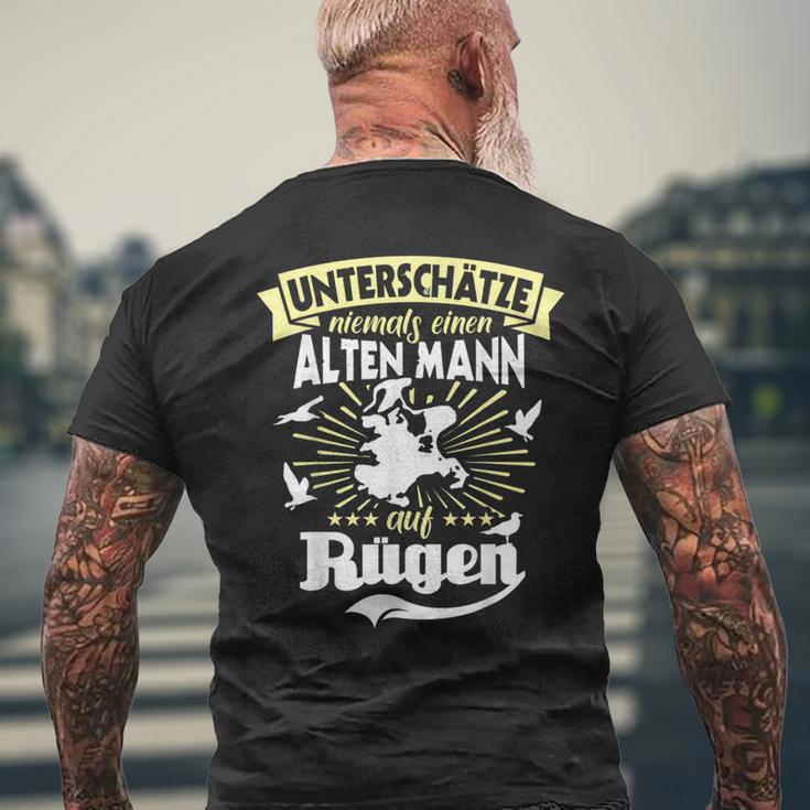 Rügen Holiday Saying Underschätze Man Rügen S T-Shirt mit Rückendruck Geschenke für alte Männer