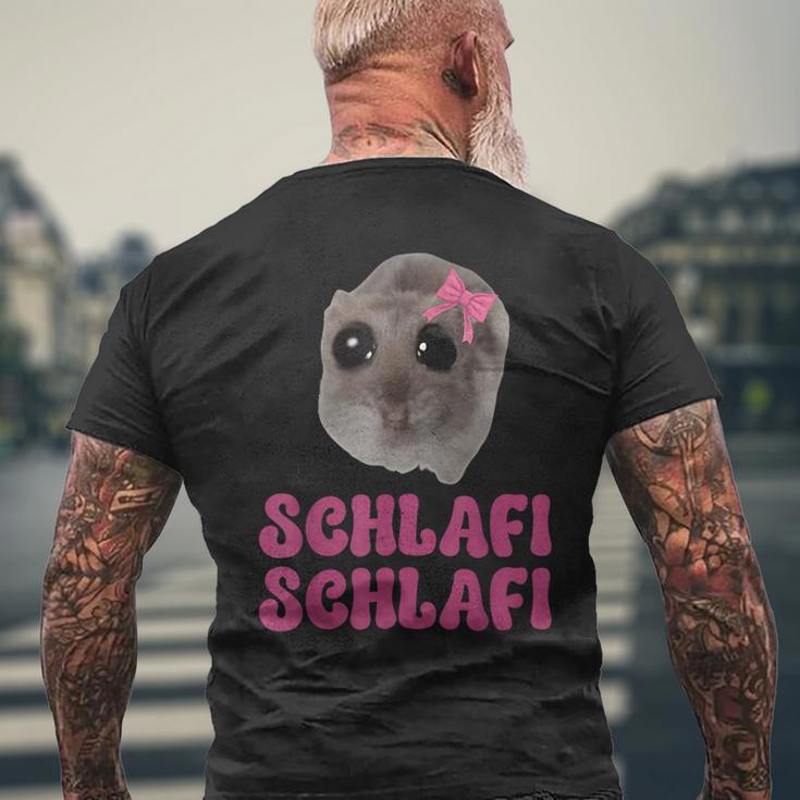 Sad Hamster Schlafi Schlafi T-Shirt mit Rückendruck Geschenke für alte Männer