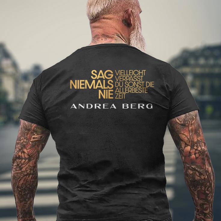 Sag Niemals Nie 2 T-Shirt mit Rückendruck Geschenke für alte Männer