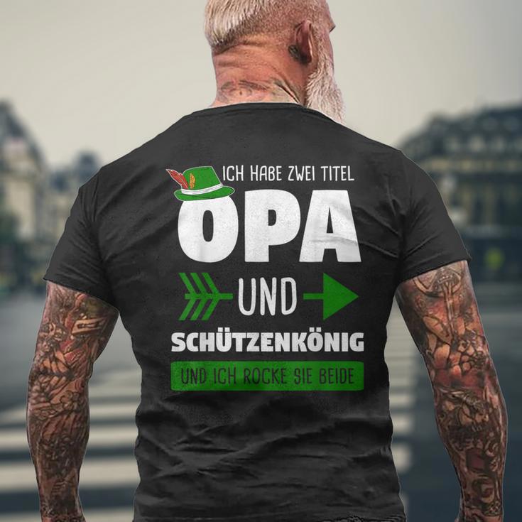 Sagittarius King Grandpa Sports Sagittarius T-Shirt mit Rückendruck Geschenke für alte Männer