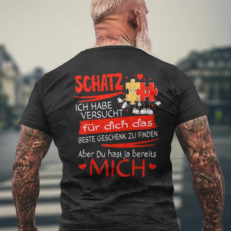 Schatz Ich Habeersucht I Für Den Partner Zum Partner T-Shirt mit Rückendruck Geschenke für alte Männer