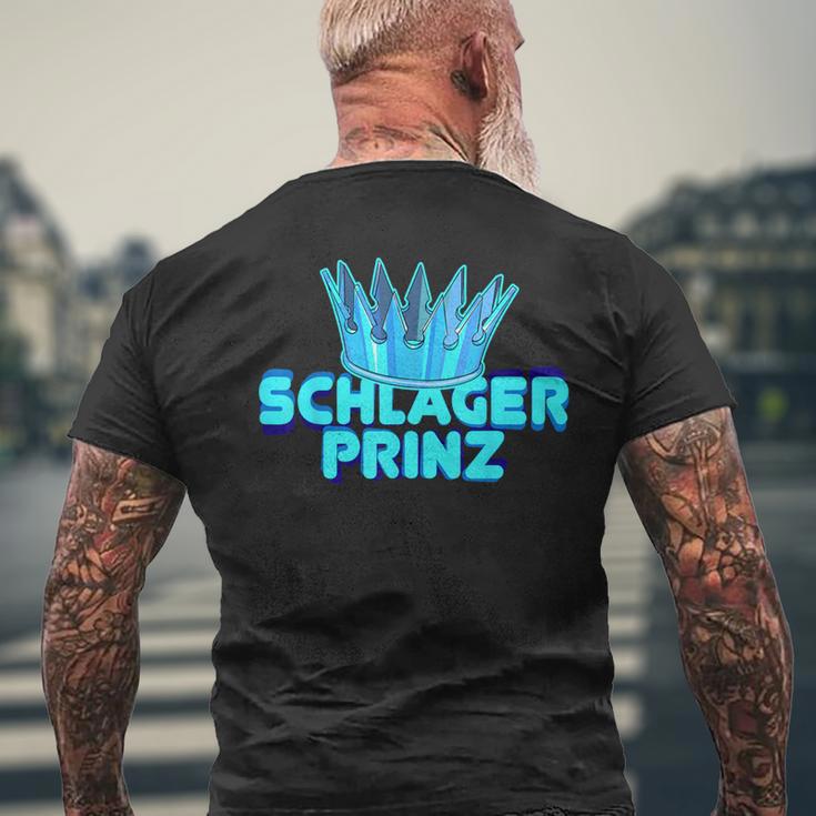 Schlagerprinz Schlager Prince Hammer Music T-Shirt mit Rückendruck Geschenke für alte Männer