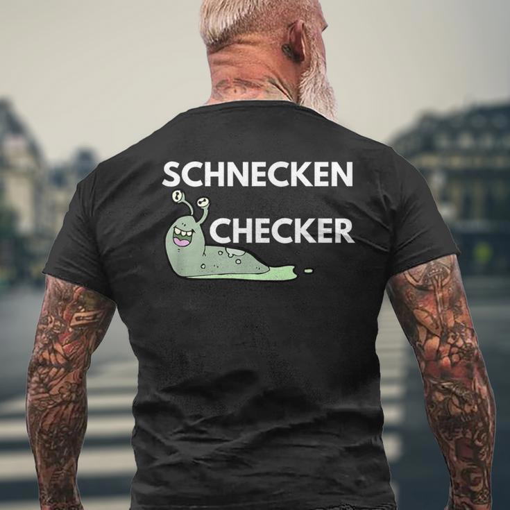 Schneckenchecker Geschenk Für Kommunikative Leute T-Shirt mit Rückendruck Geschenke für alte Männer