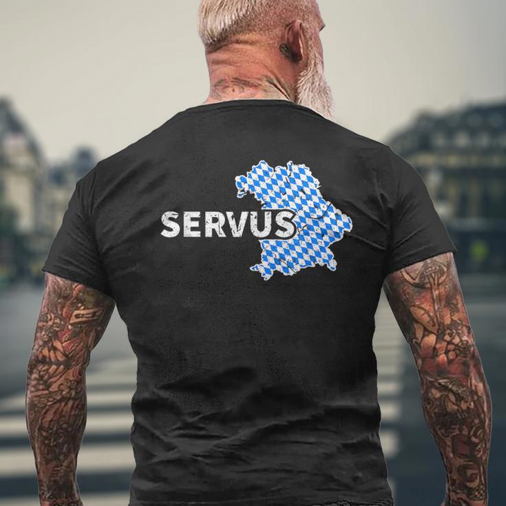 Servus Bayern Bavarian Slogan T-Shirt mit Rückendruck Geschenke für alte Männer