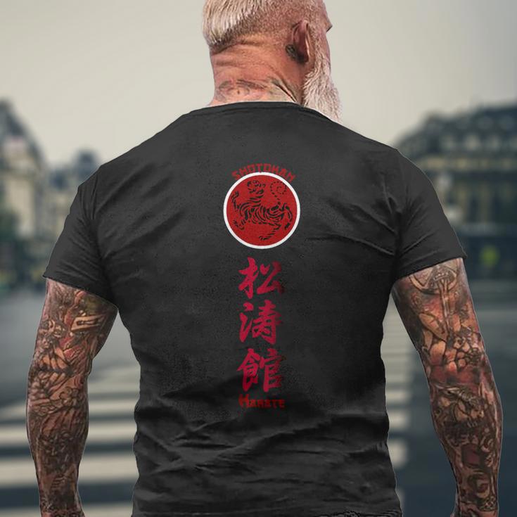 Shotokan Karate Tiger Symbol Martial Arts T-Shirt mit Rückendruck Geschenke für alte Männer