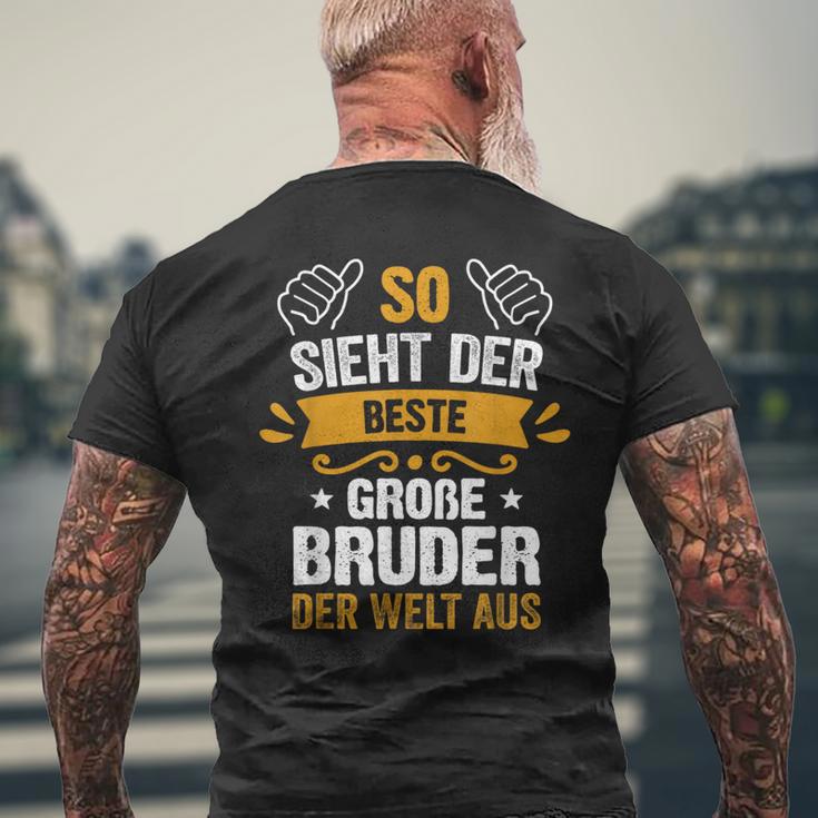 So Sieht Der Beste Große Bruder Der Welt German T-Shirt mit Rückendruck Geschenke für alte Männer