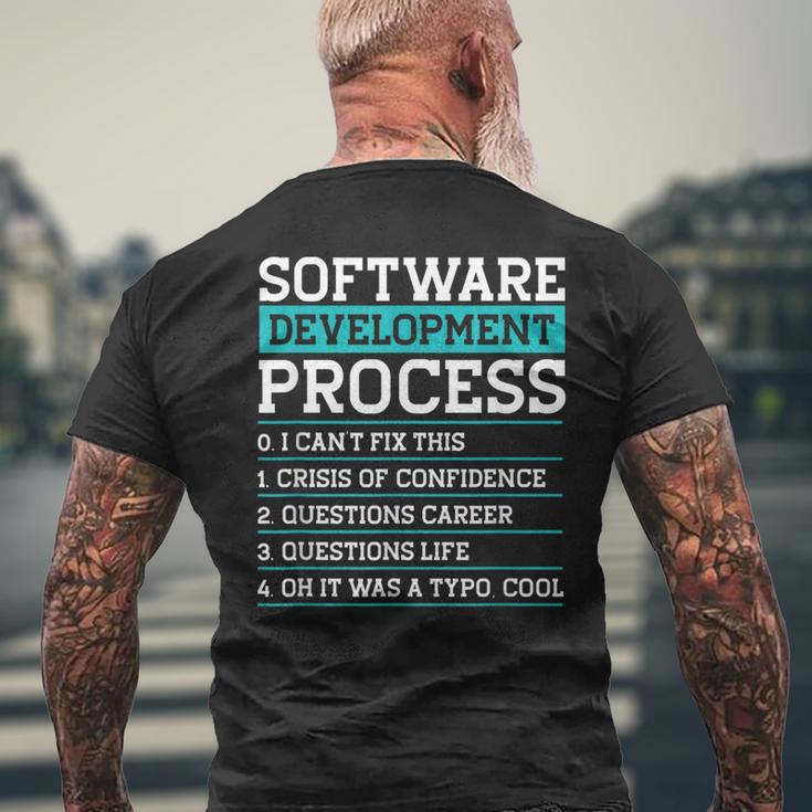 Software Development Process Programmer Coder Humor Men's T-shirt Back ...