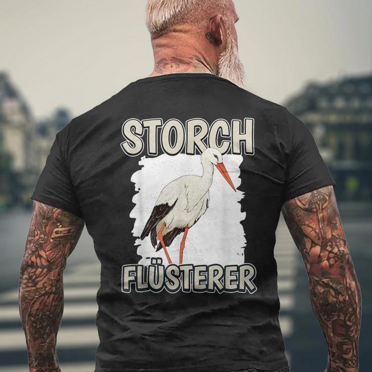 Stork Whisperer Storchflüsterer Sachenogel Stork T-Shirt mit Rückendruck Geschenke für alte Männer