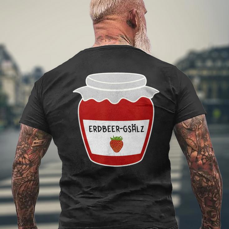 With Strawberry Gsälz Strawberrmmarmalade Swabian Schwoba Schwaben T-Shirt mit Rückendruck Geschenke für alte Männer