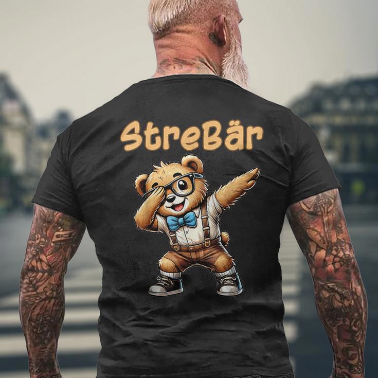 Streber Geschenk Lustiges Bär Geschenk Für Besserwisser T-Shirt mit Rückendruck Geschenke für alte Männer