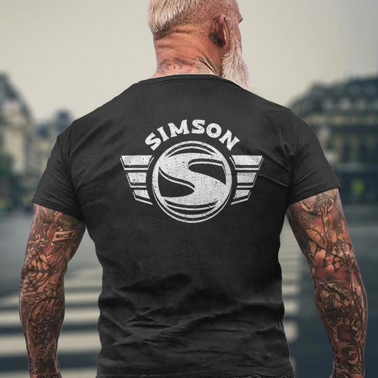 Suhl Simson S50 S51 Schwalbe Star 2-Stroke Motor 2-Stroke Love T-Shirt mit Rückendruck Geschenke für alte Männer