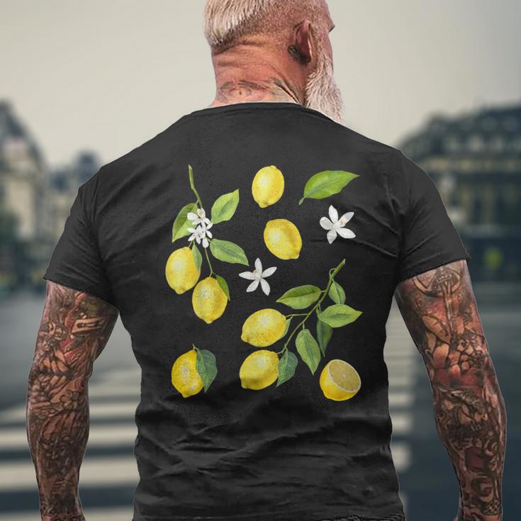 Summer Lemon Fruits Lemon T-Shirt mit Rückendruck Geschenke für alte Männer