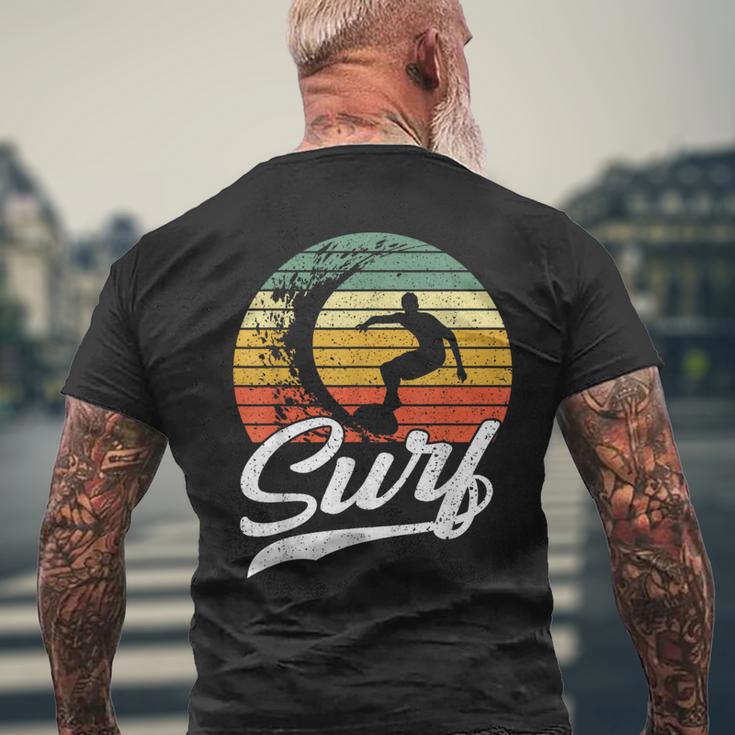 Surfer Surfintage Surfing Retro Surf T-Shirt mit Rückendruck Geschenke für alte Männer