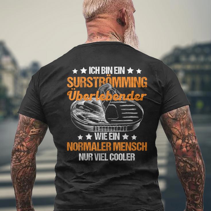 Surströmming Stinke Herring Surströmming Challenge Sweden T-Shirt mit Rückendruck Geschenke für alte Männer