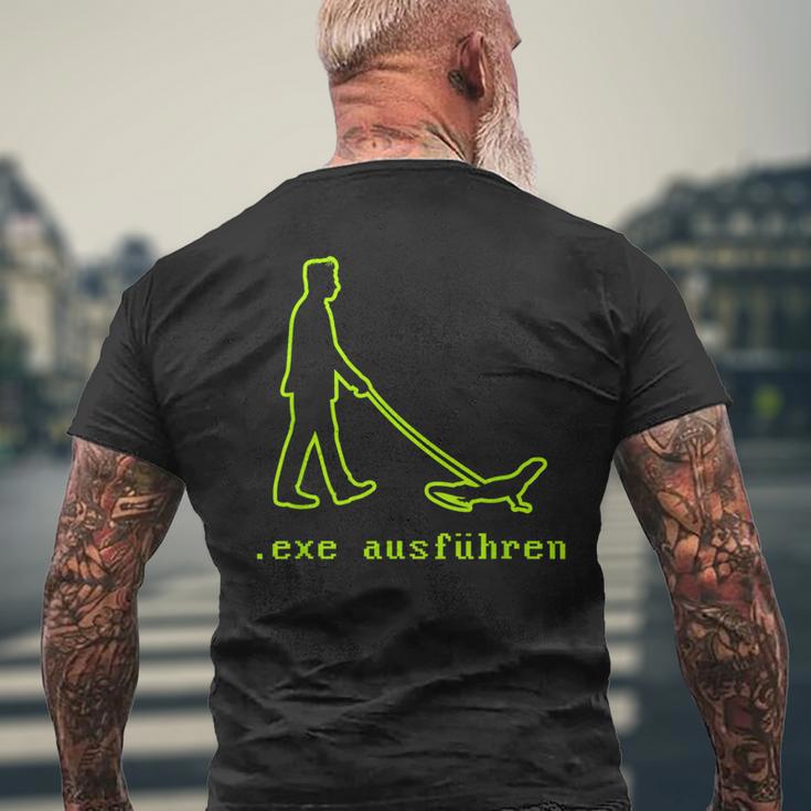 Sys Admin Programmer Informatiker Exe Run T-Shirt mit Rückendruck Geschenke für alte Männer