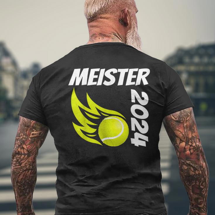 Team Club Tennis Meister 2024 Climber Fan Trainer T-Shirt mit Rückendruck Geschenke für alte Männer