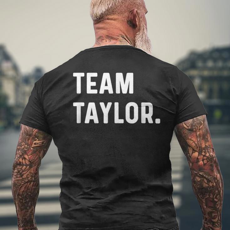 Team Taylor T-Shirt mit Rückendruck Geschenke für alte Männer