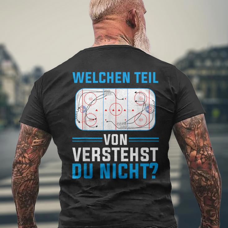 Which Teilonerstandst Du Nicht Eishockeyspieler Hockey T-Shirt mit Rückendruck Geschenke für alte Männer