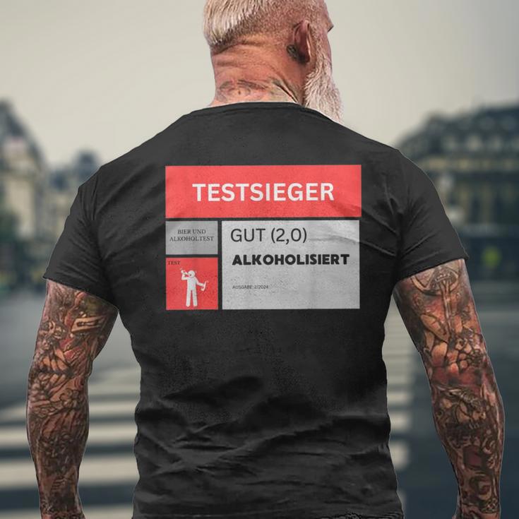 Test Winner Gut Alcoholisiert T-Shirt mit Rückendruck Geschenke für alte Männer