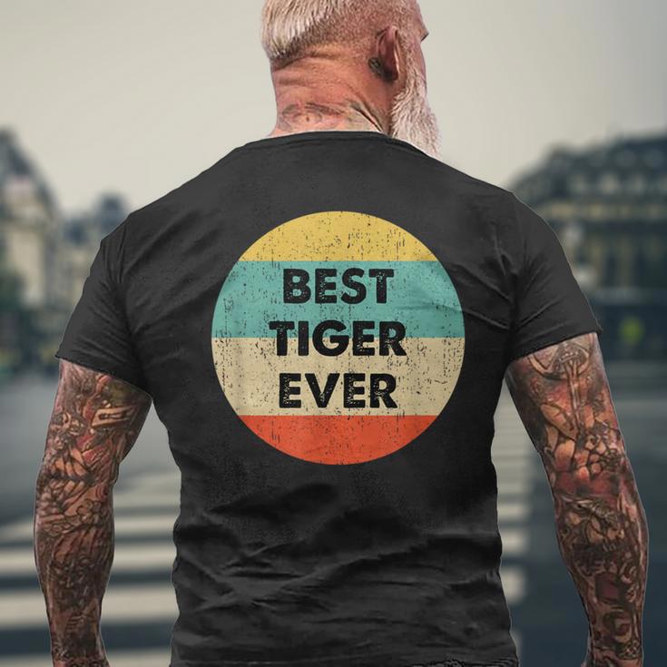 Tiger First Name T-Shirt mit Rückendruck Geschenke für alte Männer