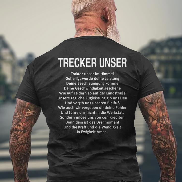 Trecke Unser Lustig Farmer T-Shirt mit Rückendruck Geschenke für alte Männer