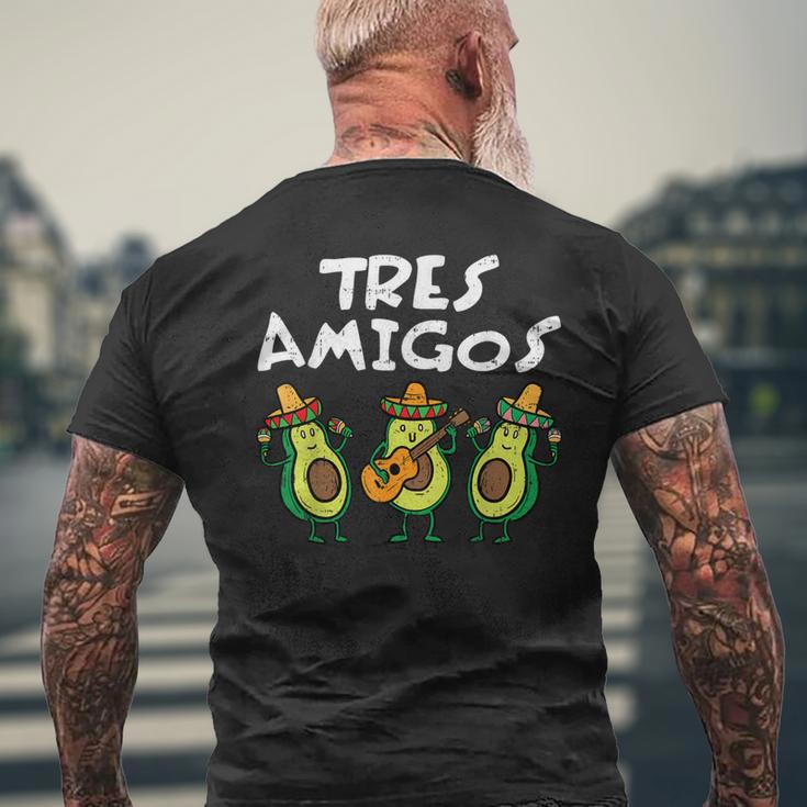 Tres Amigos Avocados Guac Cinco De Mayo Fiesta Mexicanegan T-Shirt mit Rückendruck Geschenke für alte Männer