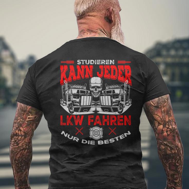 With Truck Driver Studier Kann Jedem Trucker Trucker T-Shirt mit Rückendruck Geschenke für alte Männer