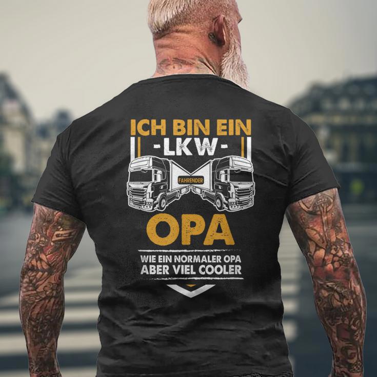 Truck Grandpa Trucker Truck Driver Transporter T-Shirt mit Rückendruck Geschenke für alte Männer