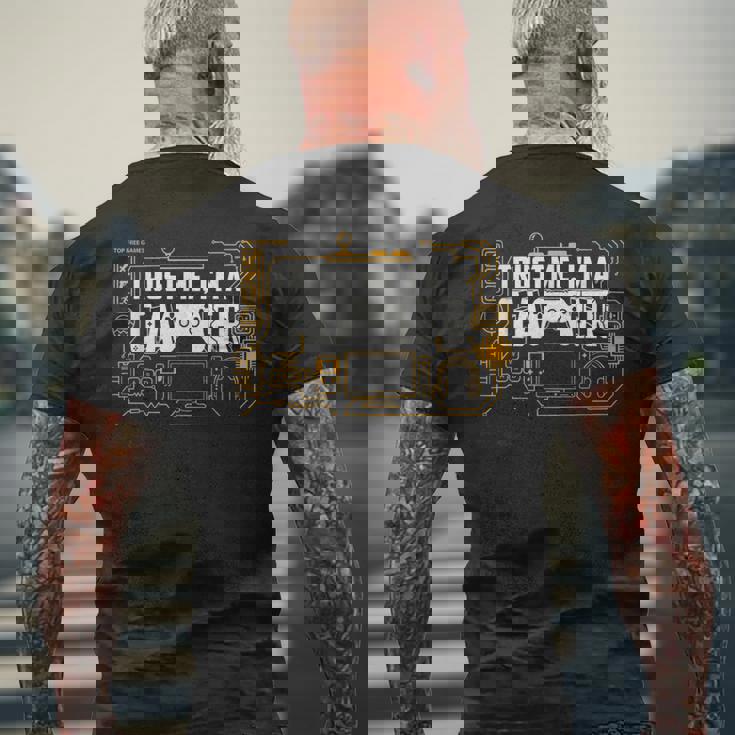 Trust Me I'm A Gamer I Love Gaming Games Joystick Gaming T-shirt da uomo con stampa posteriore Regalos para ancianos