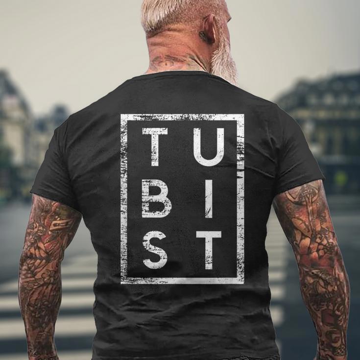 Tubist Minimalism Tuba Tuba Player T-Shirt mit Rückendruck Geschenke für alte Männer