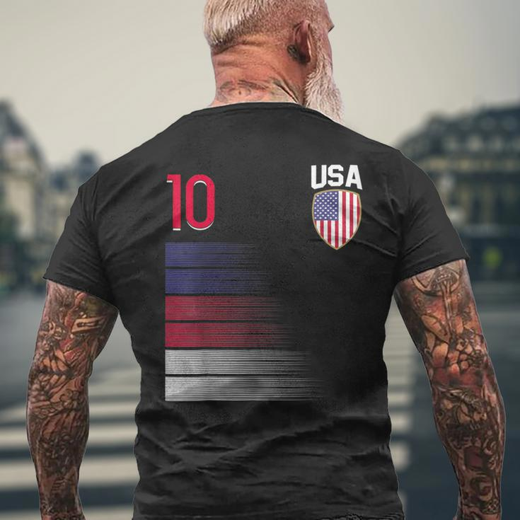 Usa Football Flag Jersey T-Shirt mit Rückendruck Geschenke für alte Männer