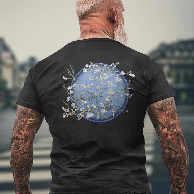 Van Gogh Mandelblüte T-Shirt mit Rückendruck Geschenke für alte Männer