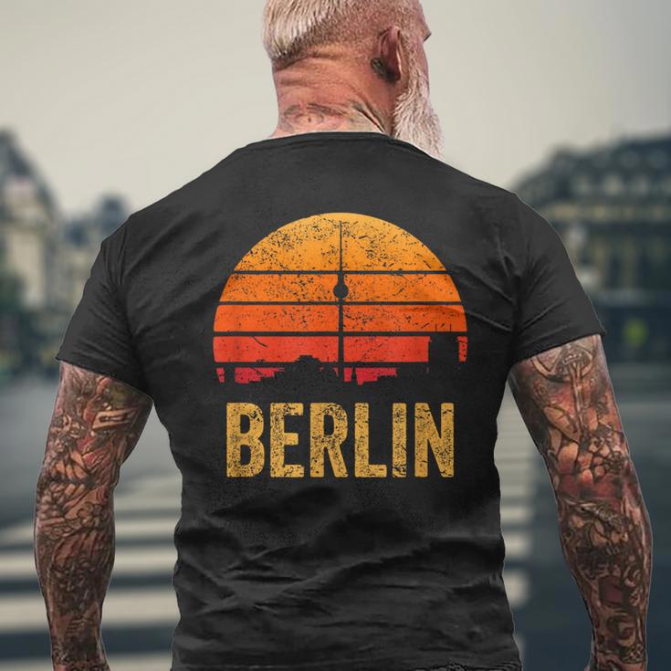 Vintage 80S Retro Berlin Silhouette Skyline Souvenir T-Shirt mit Rückendruck Geschenke für alte Männer