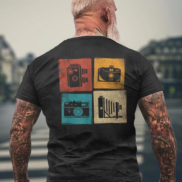 Vintage Analogue Photography Cameras Retro Film Photography T-Shirt mit Rückendruck Geschenke für alte Männer