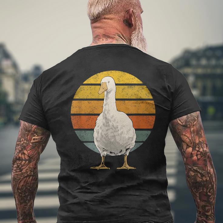 Vintage Goose Sunset Retro Goose T-Shirt mit Rückendruck Geschenke für alte Männer