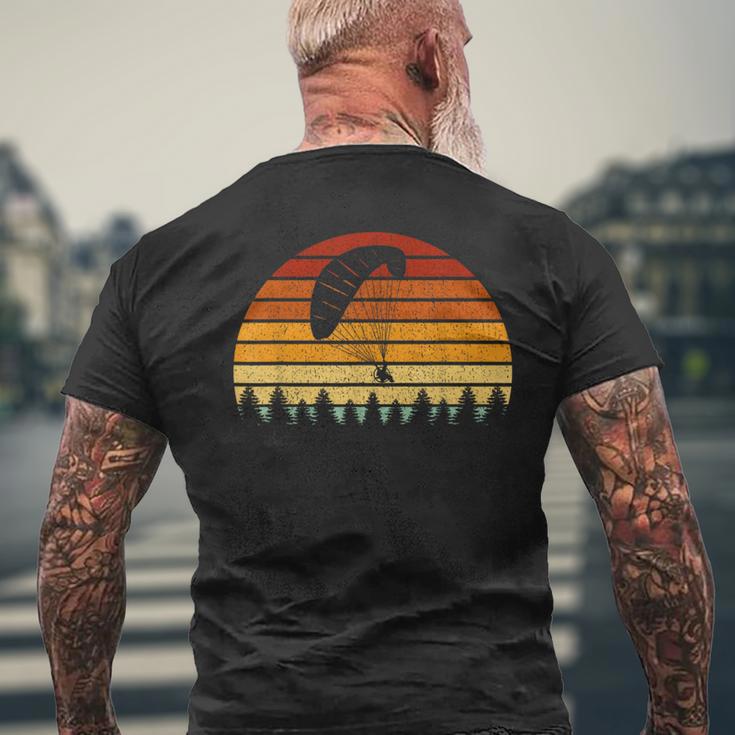 Vintage Sun Paragliding For Paraglider T-Shirt mit Rückendruck Geschenke für alte Männer