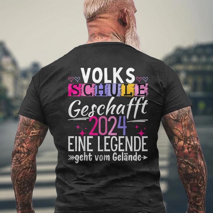 Volksschule Geschafft Abschlussolksschule 2024 T-Shirt mit Rückendruck Geschenke für alte Männer