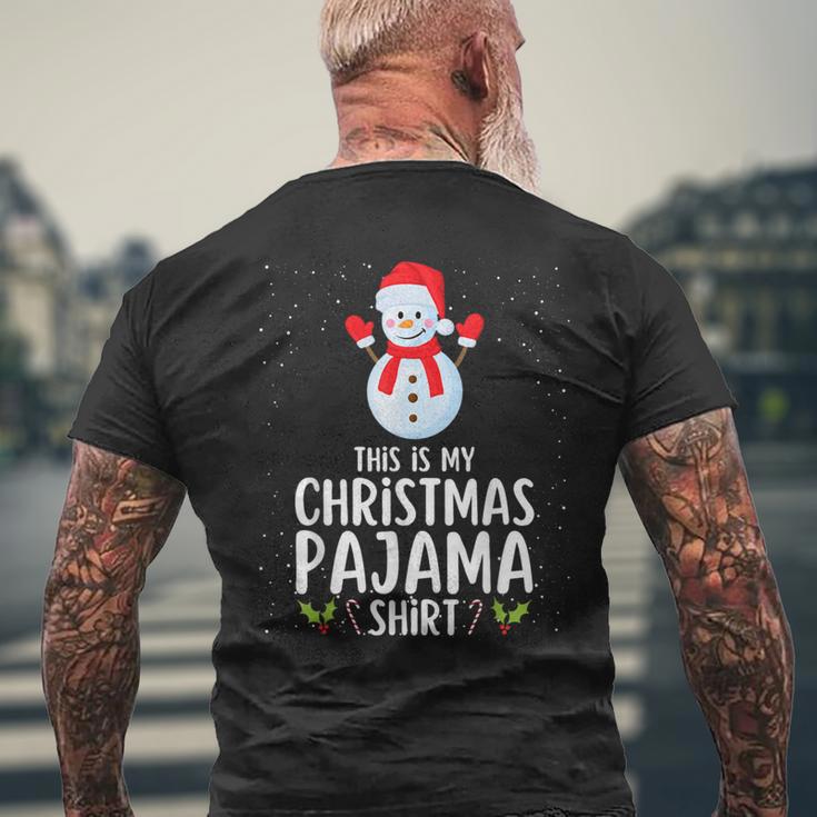 Weihnachten Pyjama Schlafanzug Oberteil Schlaf T-Shirt mit Rückendruck Geschenke für alte Männer