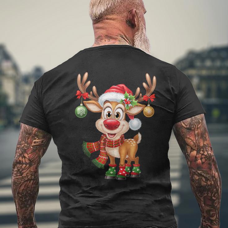 Weihnachten Rentier Rudolph Lustig Geschenk T-Shirt mit Rückendruck Geschenke für alte Männer