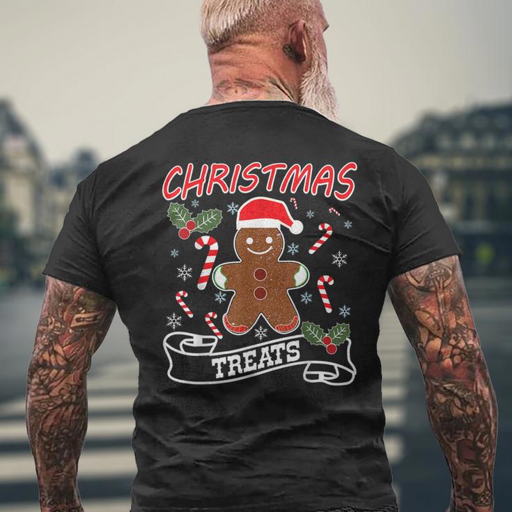 Weihnachtsleckereien I Happy Gingerbread Man T-Shirt mit Rückendruck Geschenke für alte Männer