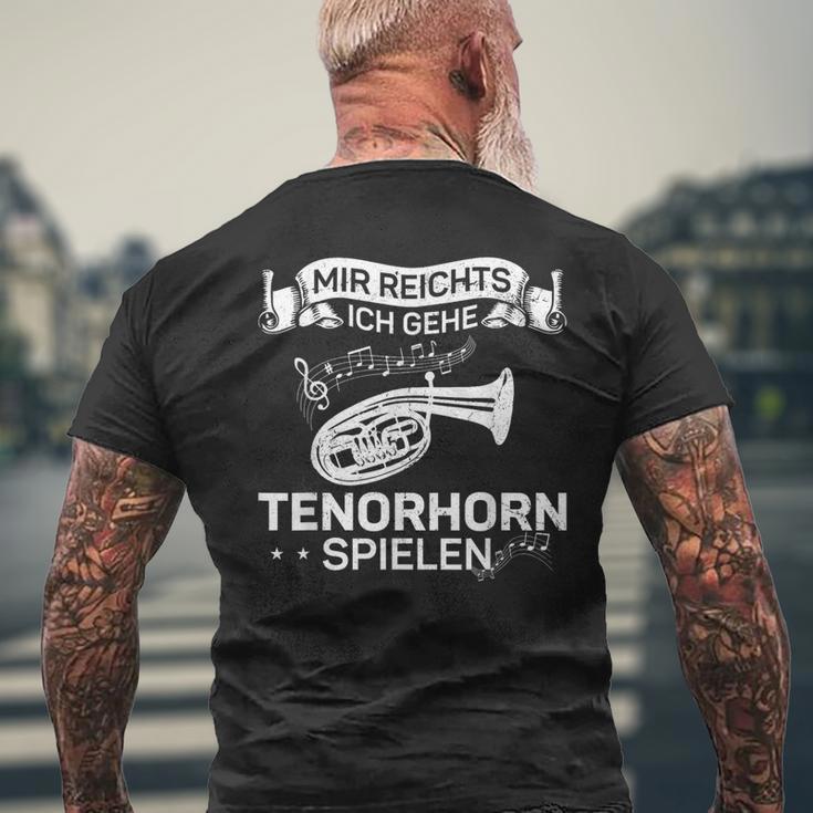 Wind Instrument Mir Reichts Ich Gehe Tenor Horn T-Shirt mit Rückendruck Geschenke für alte Männer