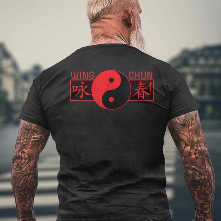 Wing Chun Kung Fu Yin Yang T-Shirt mit Rückendruck Geschenke für alte Männer