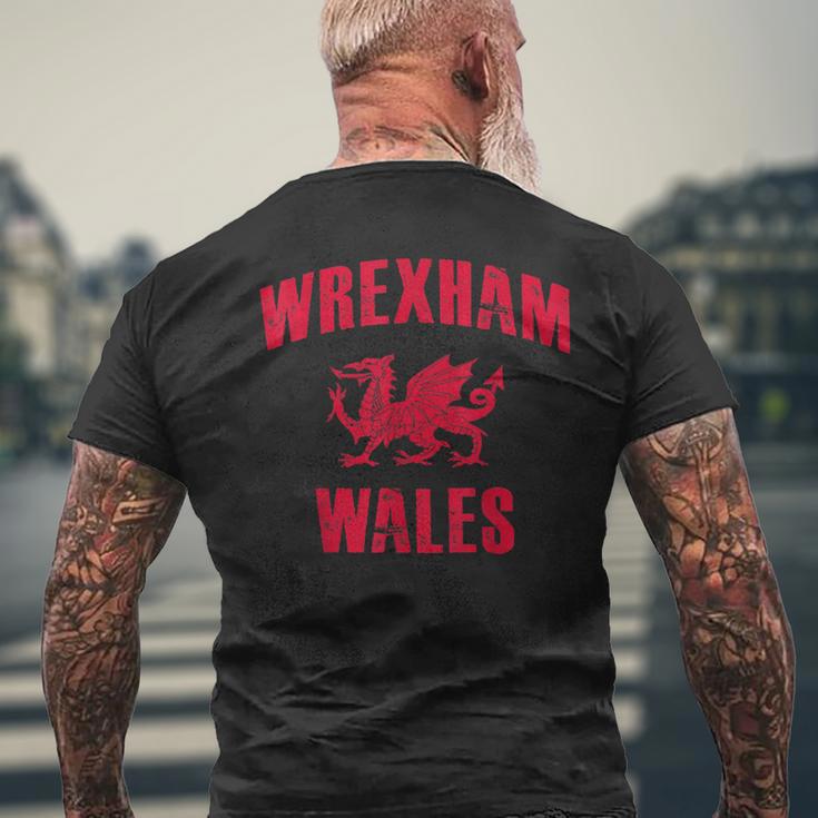 Wrexham Wales Retrointage T-Shirt mit Rückendruck Geschenke für alte Männer