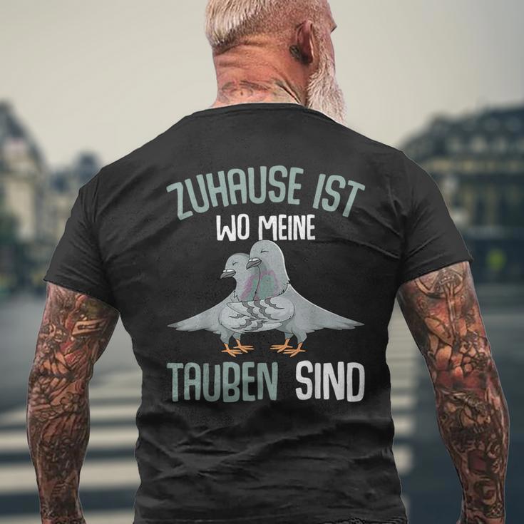 Zuhause Ist Wo Meine Taubenzucht T-Shirt mit Rückendruck Geschenke für alte Männer