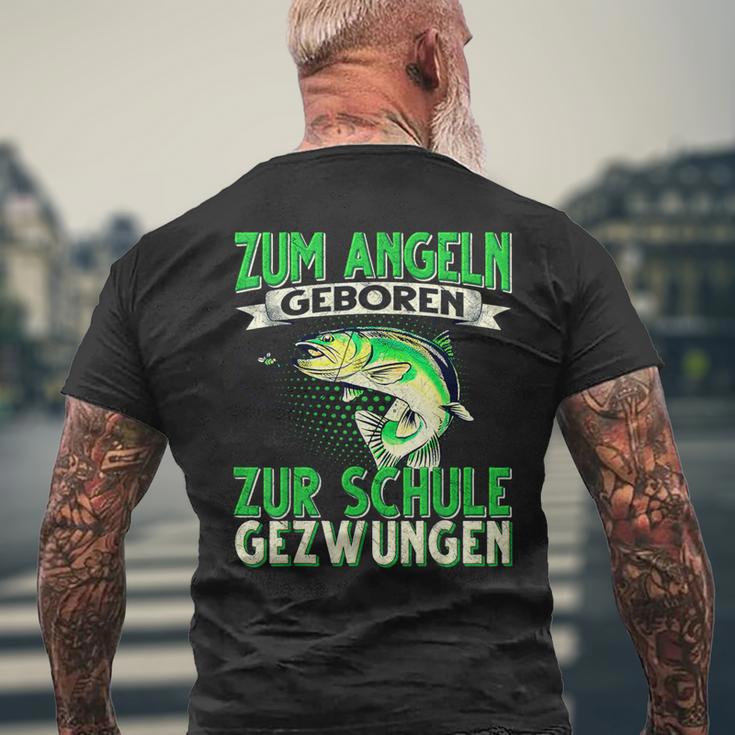 Zum Angeln Geboren Zum Angeln Geboren Zur Schule Gezw T-Shirt mit Rückendruck Geschenke für alte Männer