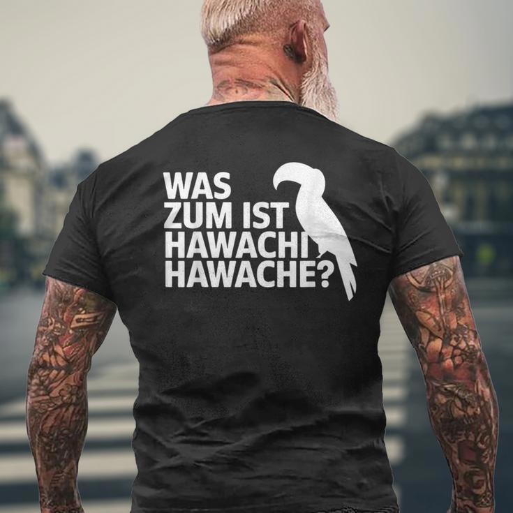 Was Zum Geier Ist Hawachi Meme T-Shirt mit Rückendruck Geschenke für alte Männer