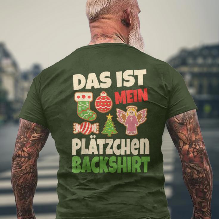 Backen Christmas Das Ist Mein Plätzchen Baking Christmas That T-Shirt mit Rückendruck Geschenke für alte Männer