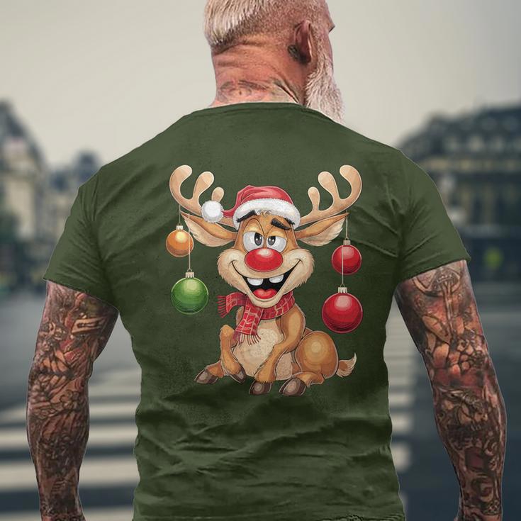 Christmas Reindeer Rudolph T-Shirt mit Rückendruck Geschenke für alte Männer